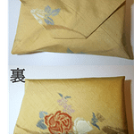 自作の数寄屋袋、表裏